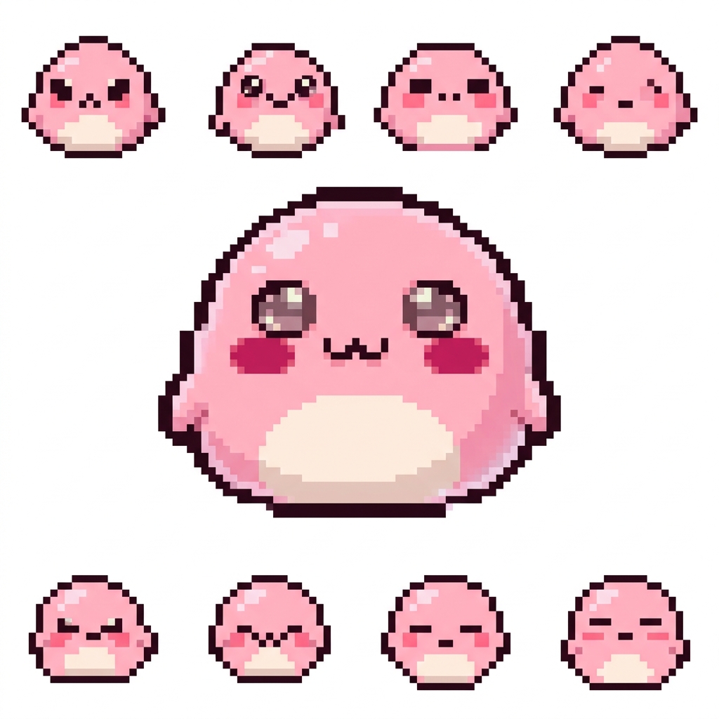 Mochi - cute pixel art desktop pet character